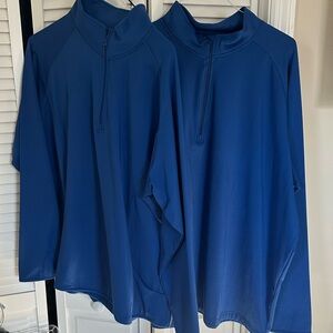 Sport-Tek Blue Quarter-Zip Pullover (Size 3XL) Set of 2